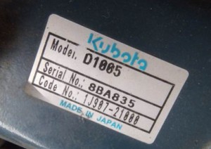Głowica silnika Kubota D1005