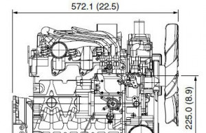 Głowica silnika Kubota D1803
